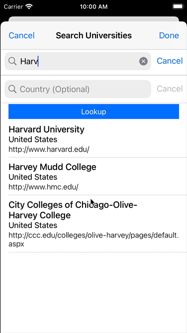 University Selection