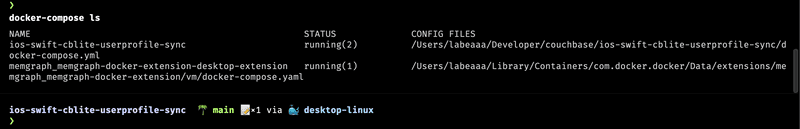Docker Compose Terminal 