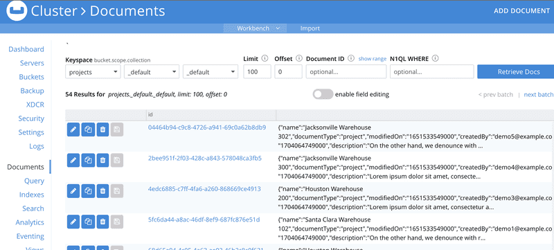 Couchbase Server Buckets