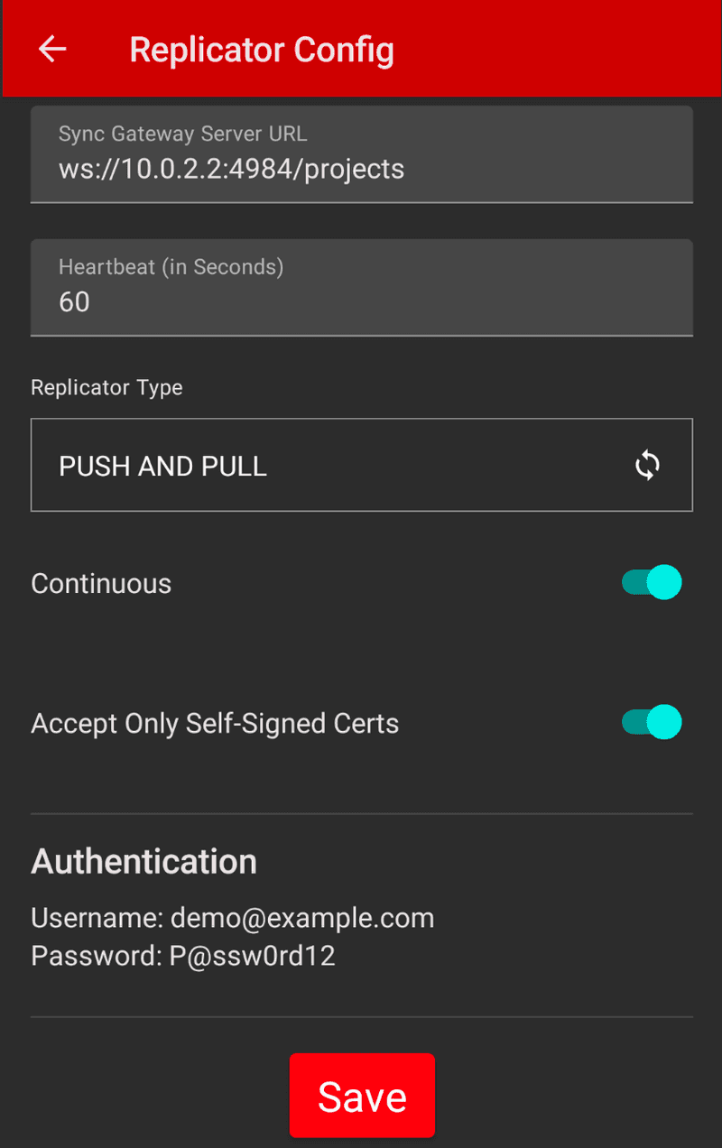 Replicator Config
