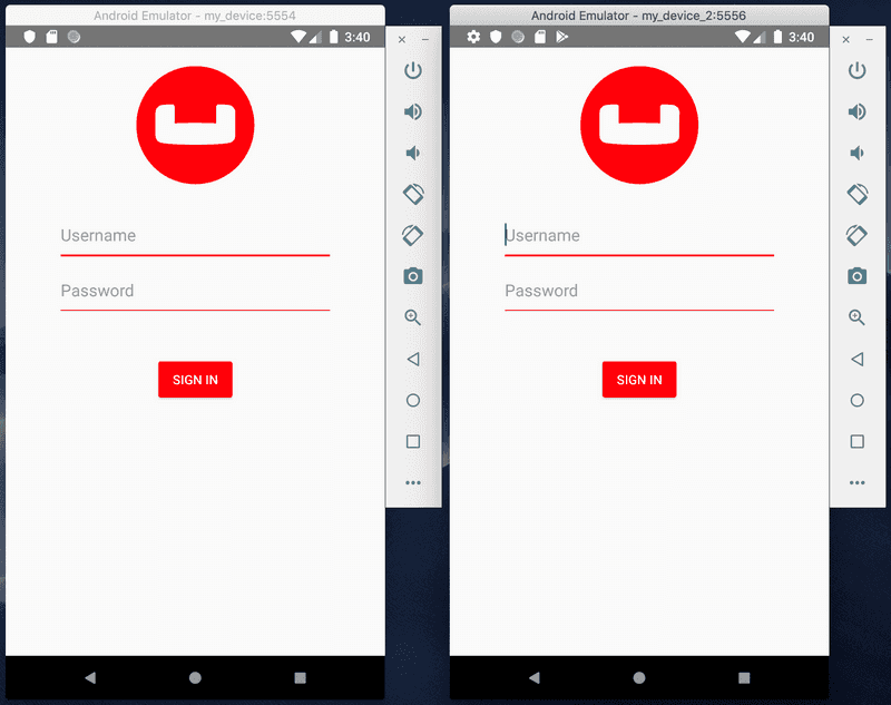 User Profile Login Screen Image